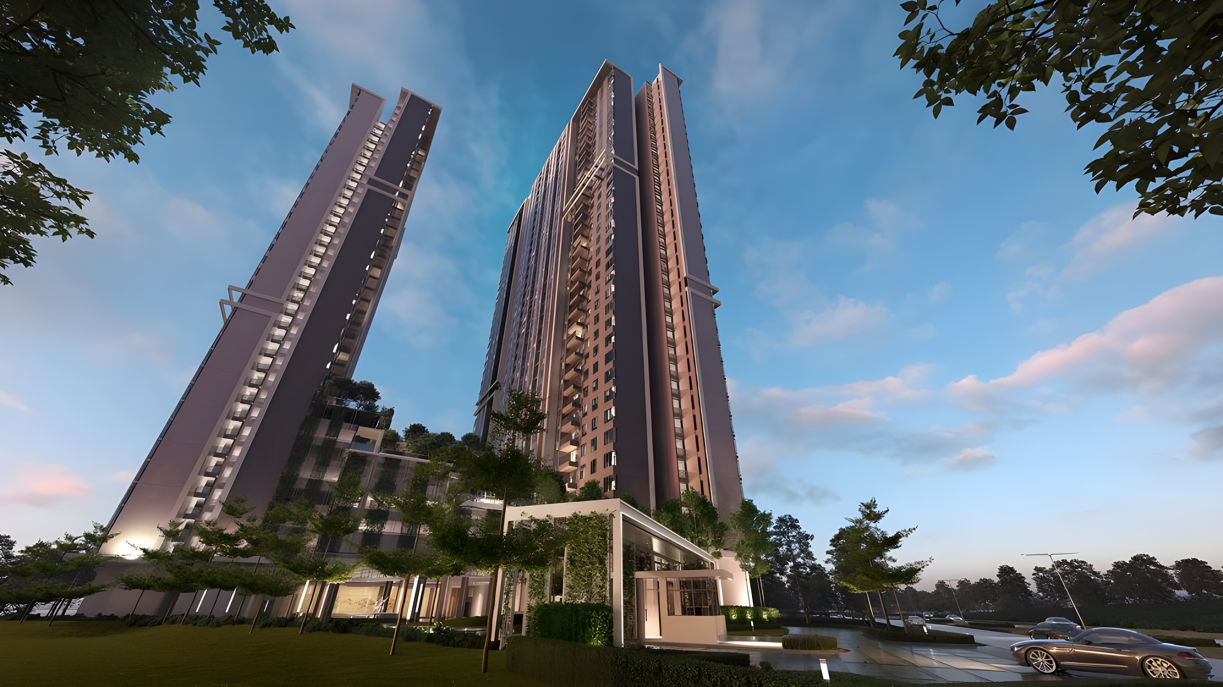 Arunya Residences facade — completed serviced apartment in Segambut, Kepong